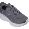 Skechers Mens Charcoal/Blue Hands Free Slip-Ins Trainer 232466/CCBL
