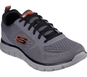 Skechers Mens Charcoal/Orange Memory Foam Laced Trainer 232758/CCOR