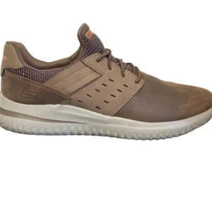 Skechers Mens Dark Brown Slip-On Casual Trainer 210308/CDB