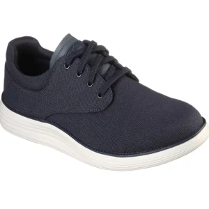 Skechers Mens Navy Canvas Memory Foam Trainer BURBANK 204083