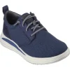 Skechers Mens Navy Canvas Memory Foam Trainer GLADWIN 204669