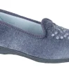 Sleepers Ladies Memory Foam Blueberry Slippers