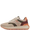 S.Oliver Ladies Beige/Multi Combination Laced Trainer 23660-43 410