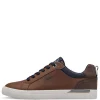 S.Oliver Mens Tan/Navy Combination Laced Trainer 13642-43 305