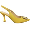 Sorento Ladies Yellow Closed Toe Heeled Sandal ELLINGHAM