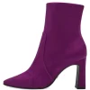 Tamaris Dark Pink Faux Suede Heeled Ankle Boot 25022-41 525