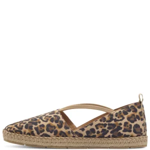 Tamaris Leopard Leather Elasticated Espadrille Pump 24620-44 360