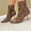 Una Healy Ladies Cheetaby Kitten Heel Ankle Boot KISSING YOU