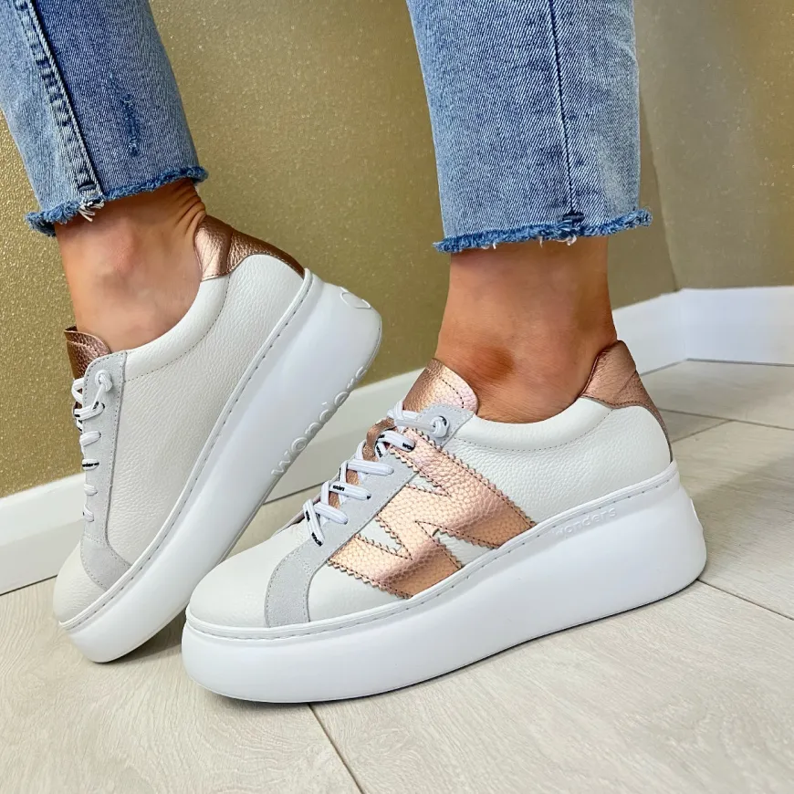 wonders_off_whitewhitecop_0.webp Wonders Off White/White/Copper Bungee Lace Slip-On Trainer A-2670