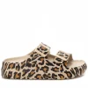 XTI Ladies Leopard Print Buckles Mule Sandal 142550