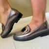 Zanni & Co Burnt Gold Patent Buckle Loafer Shoe AVRAY ONE