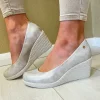 Zanni & Co Silvery Shine Wedge Shoe SILA ONE