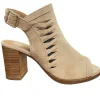 Alpe Ladies Beige Suede Leather Peep-Toe Slingback Heeled Sandal ARENA 2166 11