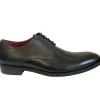 Escape Mens Black Soft Leather Laced Shoe HEWICK