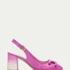 Hispanitas Ladies Pink Block Heel Closed Toe Sandal 232667