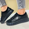 Kate Appleby Ladies Black Flatform Laced Trainer KILMAURS