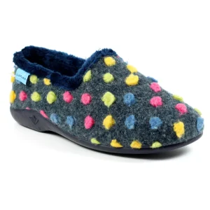 Lunar Blue Multi Spots Slippers HELIX KLA125 BL