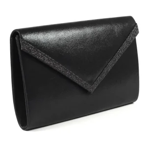 Lunar Ladies Black Satin Handbag NIGELLA ZLR041 BK