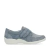 Remonte Ladies Blue Combination Soft Stretch Velcro Shoe R7600-13