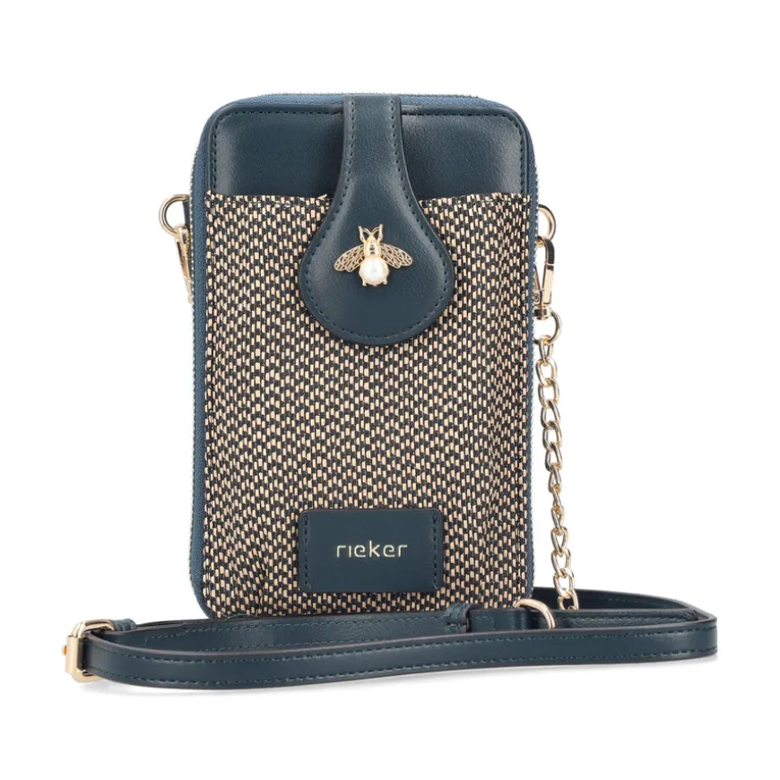rieker_ladies_blacknatura_0.webp Rieker Ladies Black/Natural Combination Handbag H1660-92