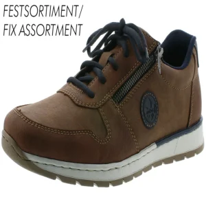 Rieker Mens Tan/Navy Casual Trainer B2114-24