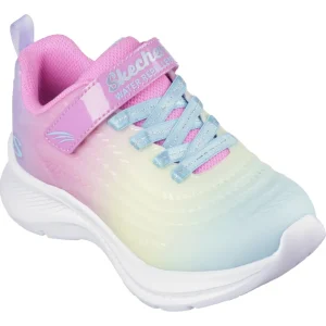 Skechers Kids Pink/Multi TUFF TECH Velcro Trainer 303397L/PKMT