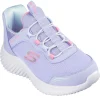 Skechers Kids Slip-Ins Navy/Multi Velcro Trainer SIMPLE CUTE 303585L/LAV