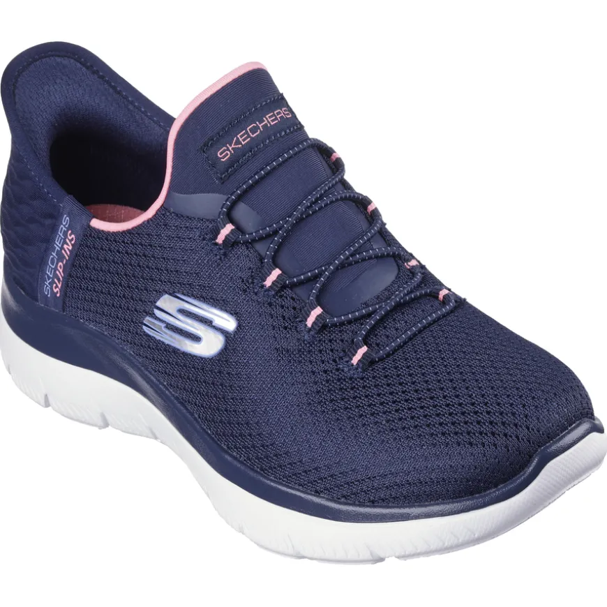 skechers_ladies_navypink__0.webp Skechers Ladies Navy/Pink Hands Free Slip-Ins Trainer 150123/NVPK