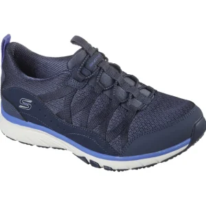 Skechers Ladies Sport-Active Navy Slip-On Trainer 104281/NVY