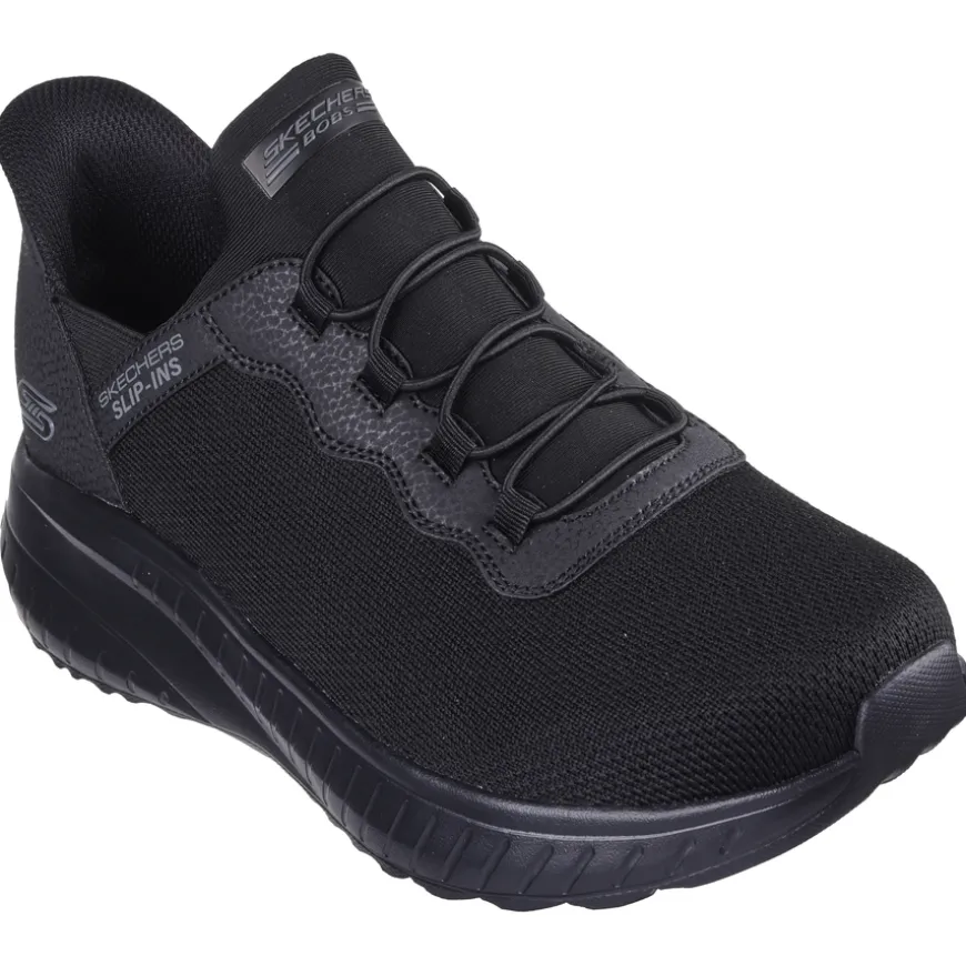 skechers_mens_black_hands_0.webp Skechers Mens Black Hands Free Slip-Ins Bobs Squad Trainer 118300/BBK