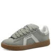 S.Oliver Ladies Pistachio Combination Laced Gum Sole Trainer 23633-44 728