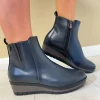 Susst Ladies Navy Low Wedge Ankle Boot HILTON24